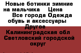 Новые ботинки зимние на мальчика  › Цена ­ 1 100 - Все города Одежда, обувь и аксессуары » Другое   . Калининградская обл.,Светловский городской округ 